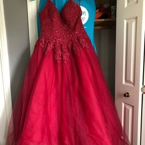 Size 12. Red Prom Dress. Brand New, never worn.